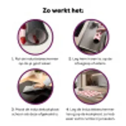 Strepen - Aardbei - Roze Inductie beschermer vinyl 3mm klein 276 -zzzzzzz-cc-werking