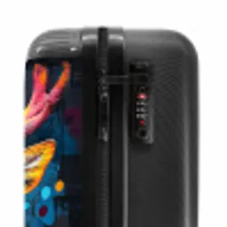 Hert met gewei in graffiti stijl NBS - Handbagage koffer - Unisex middel -slot