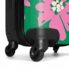 Pastel bloemen - Roze met groen NBS - Handbagage koffer - Kinderen Unisex middel -wiel