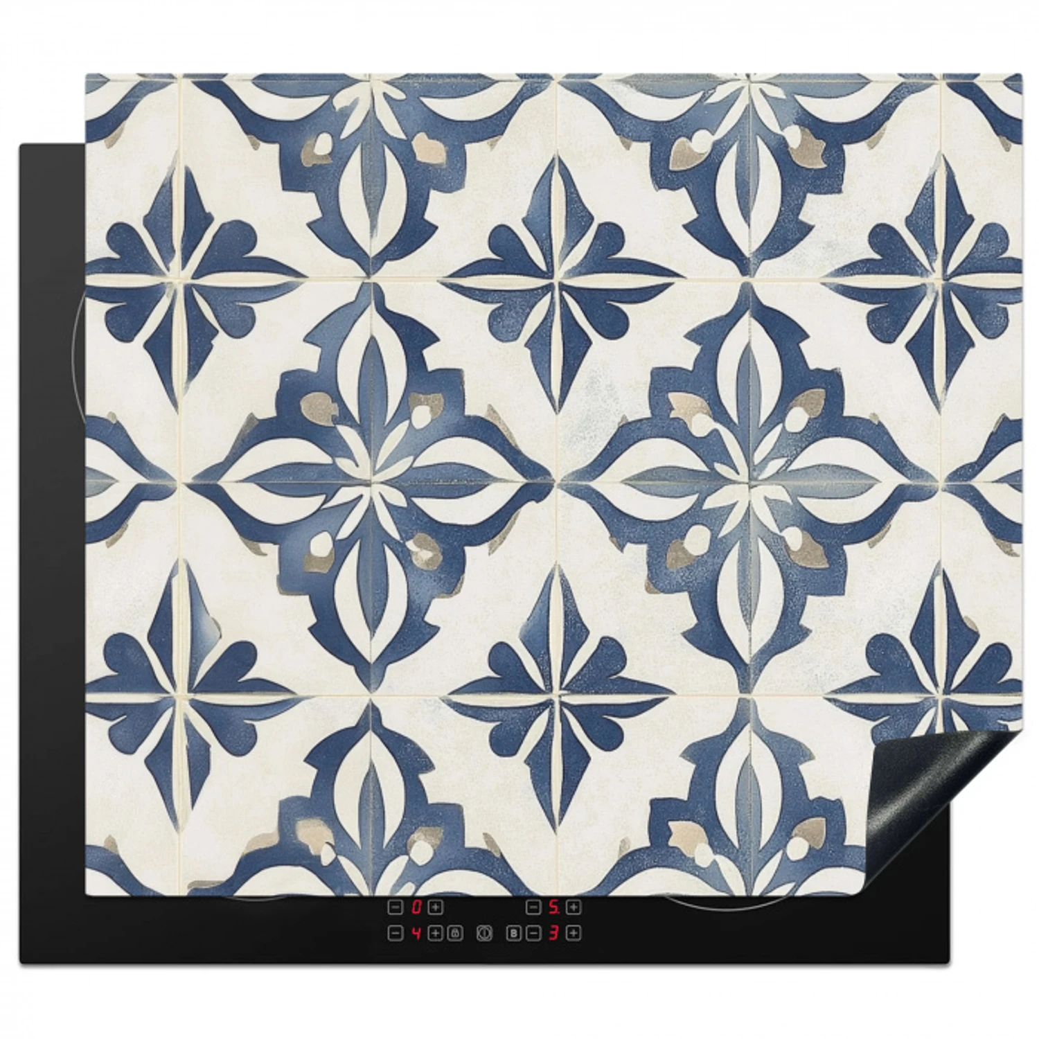 Tegels - Spaans - Patronen - Keramiek Inductie beschermer vinyl 3mm middel -3d