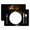 Leeuw - Zwart - Oranje - Verf Placemat vinyl groot -zzsfeer2_Kitchenyeah-website