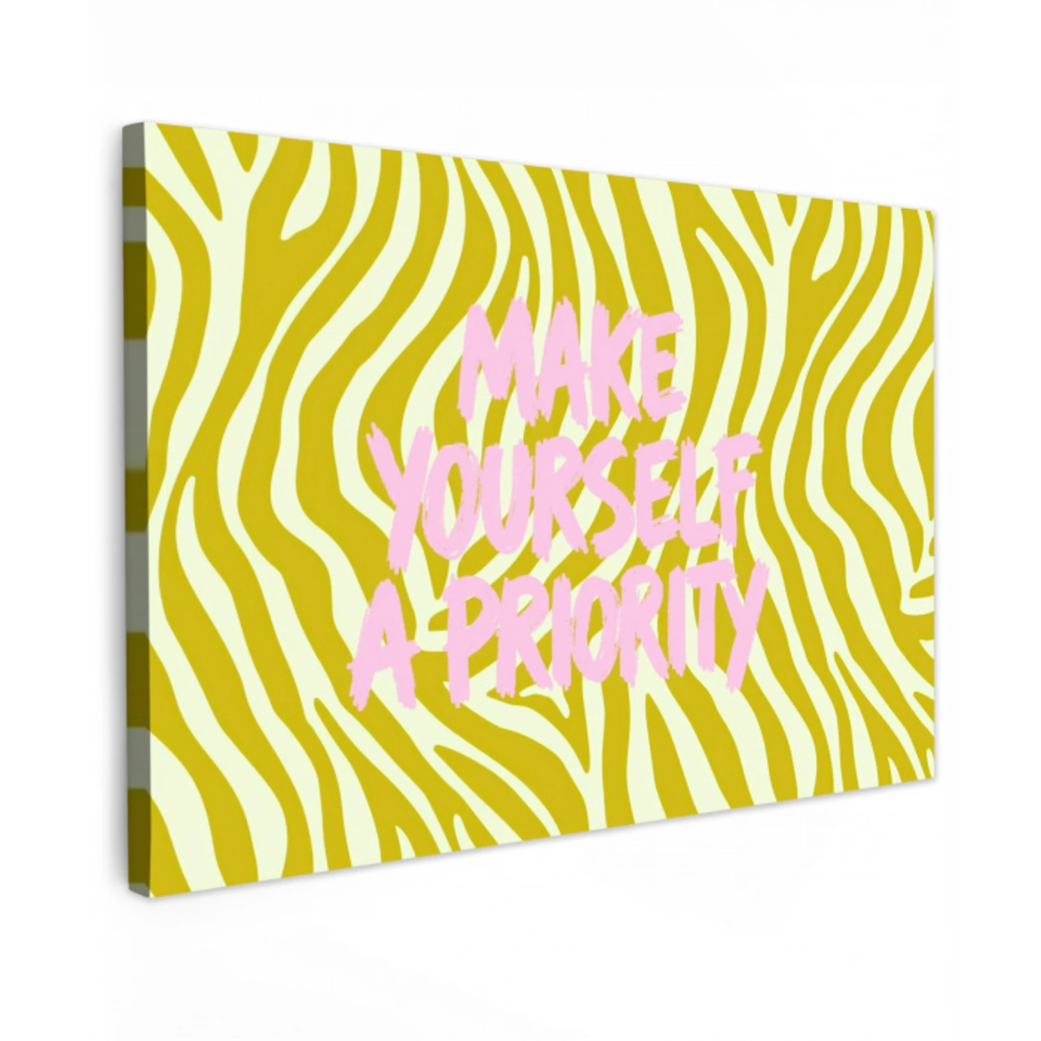Zebraprint - Priority - Roze canvas 2cm klein -z3d
