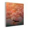 Zee - Boot - Wolken - Oranje plexiglas 5mm klein -z3d