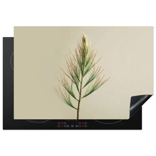 Dennentak - Naaldvormige bladeren - Lichtgroen Inductie beschermer vinyl 3mm klein -3d