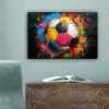 Graffiti - Voetbal - Muur - Street art - Sport canvas 2cm klein -sfeer4