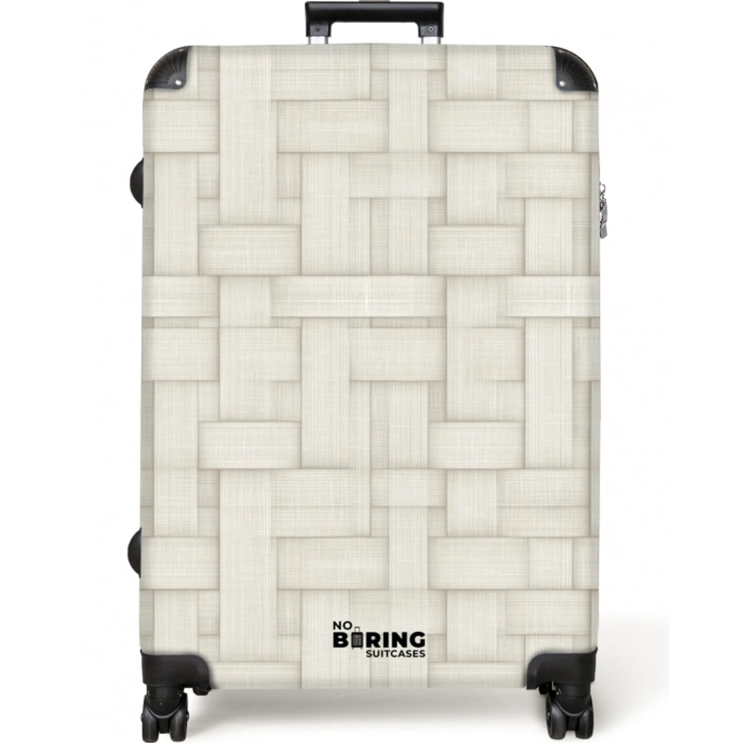 Vlechtwerk - Banen - Beige NBS - Large koffer - Volwassenen Unisex groot -zzzzzzzzkaufland2