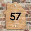 Licht hout - Traditioneel Naambord Huisje klein -sfeer6
