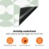 Wit - Groen - Cirkels Inductie beschermer vinyl 3mm klein 276 -zzzzzzz-td-onderkant