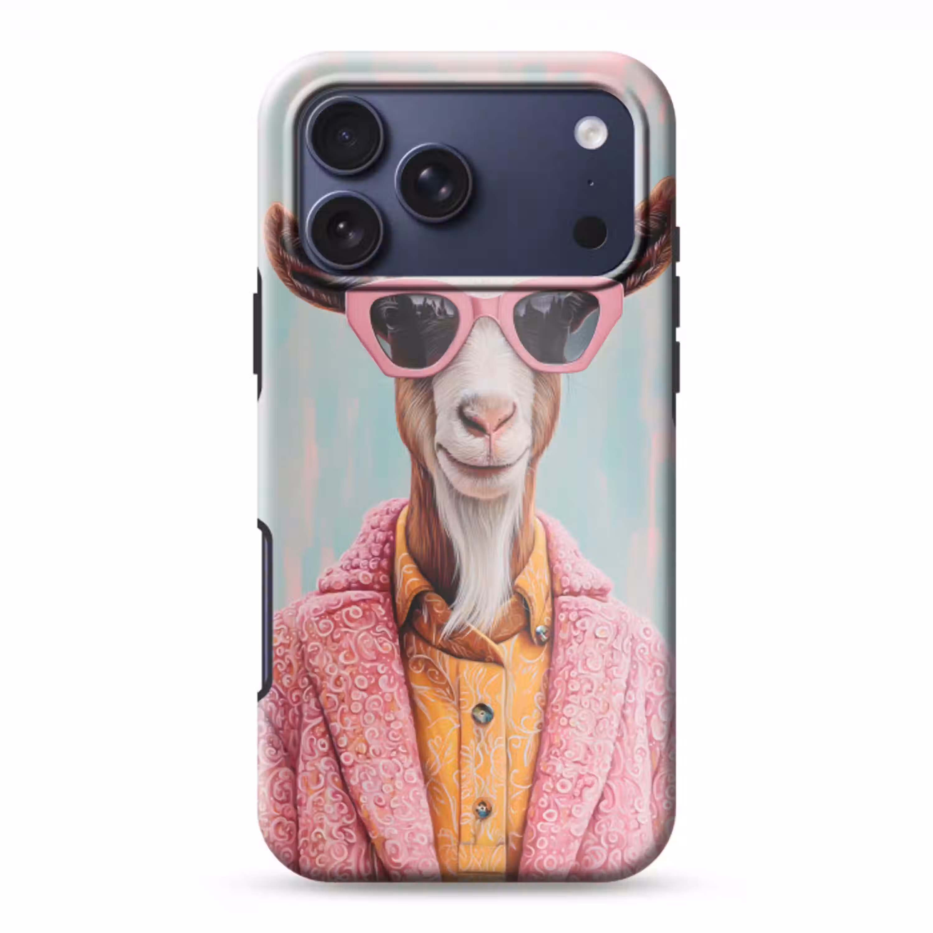 Zonnebril - Roze - Geit - Horen Toughcase MagSafe Apple iPhone 17 Pro Max klein -3d