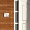 Abstract beige - Klassiek Naambord Rechthoek middel -sfeer3-rechthoek-S
