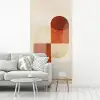 Bogen - Beige - Vormen fotobehang vinyl groot -woonkamer