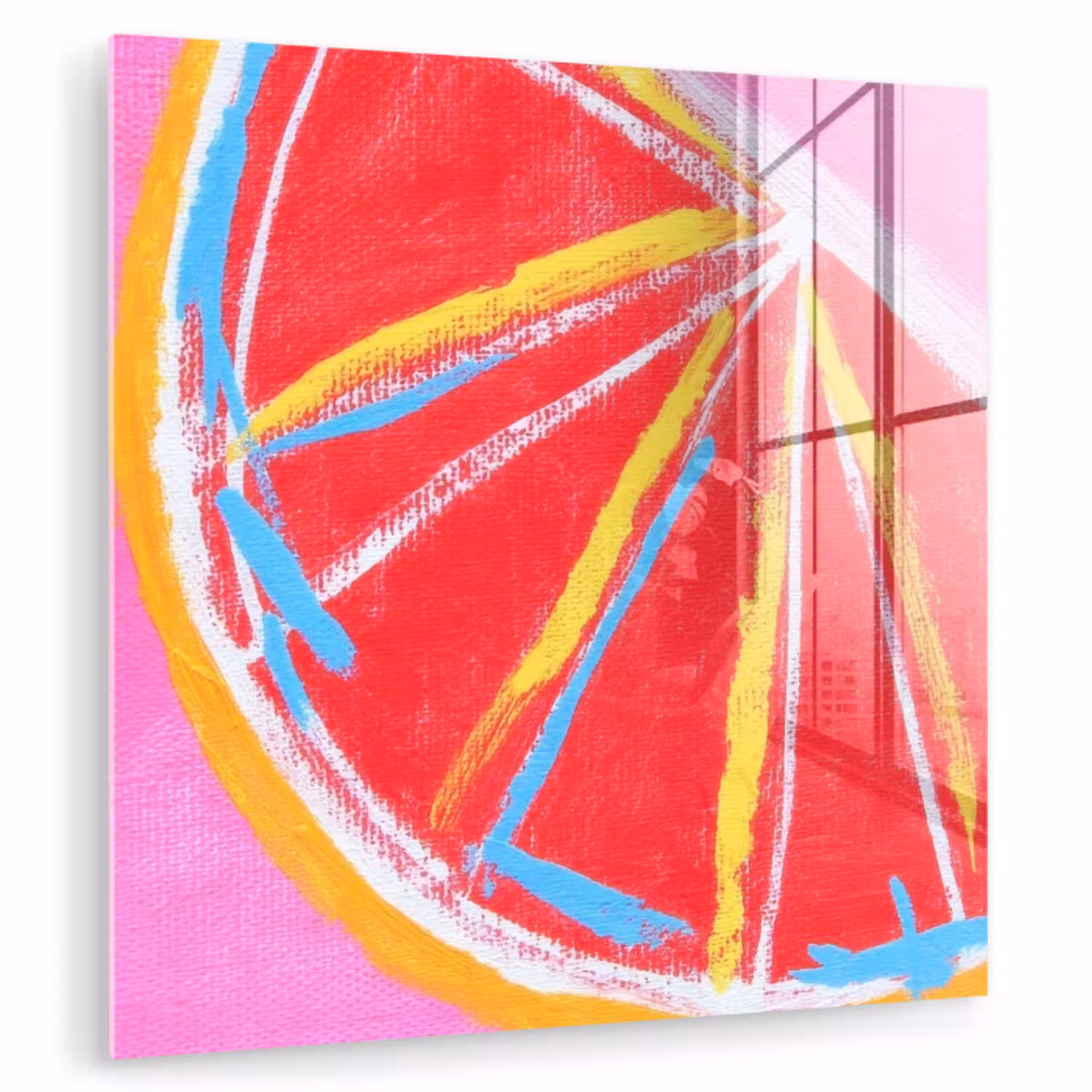 Grapefruit - Geschilderd - Roze - Strepen plexiglas 5mm klein -zzzproduct_nieuw