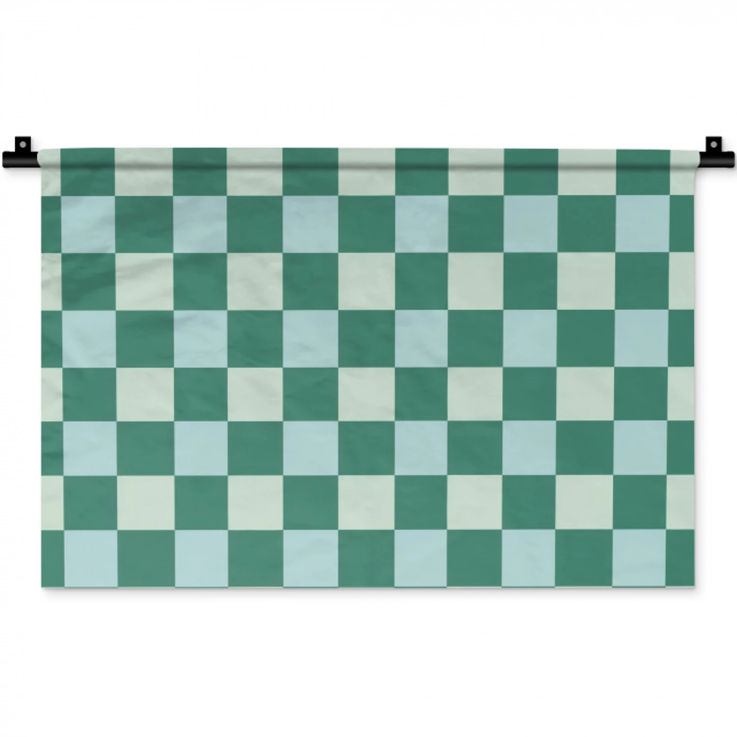 Schaak - Klassiek - Groen Wandkleed katoen klein 269 -zz3d