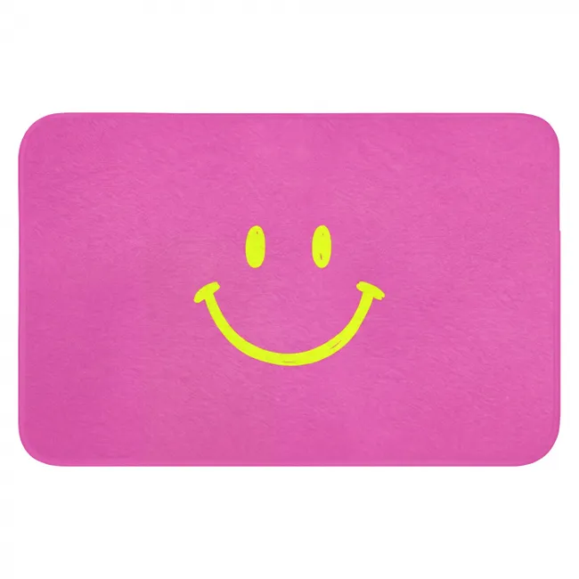 Badmat - Smiley - Vrolijk - Roze