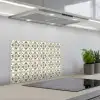 Floraal - Patroon - Kleurrijk keuken achterwand spatscherm klein 900 -3d_schuin