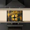 Boom - Verflook - Hert - Natuur - Goud keuken achterwand spatscherm klein -sfeer1