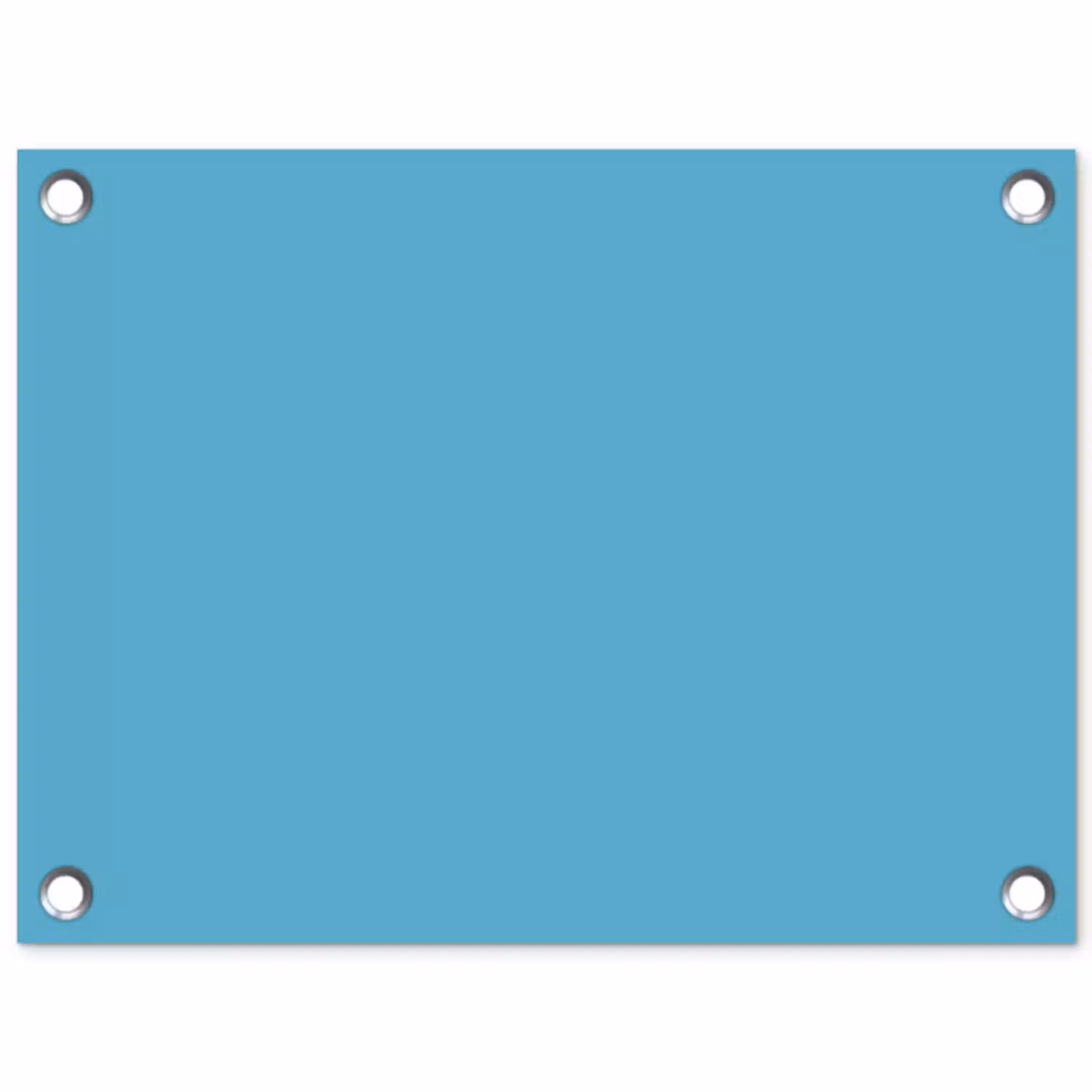 Ocean - Teal - Blauw tuinposter los doek klein 239 -3d