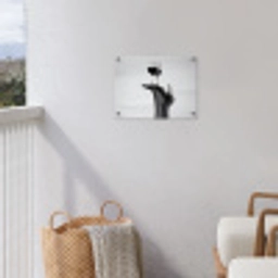Hak - Wijn - Minimalistisch - Zwart tuinposter los doek klein -sfeer8