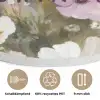 Quote - Bloemen - Schilderachtig Akoestische PET Vilt - Rond klein -closeup_DE