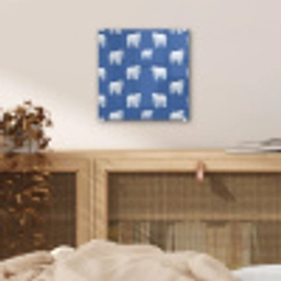 IJsbeer - Patroon - Blauw plexiglas 5mm klein 11 -sfeer4