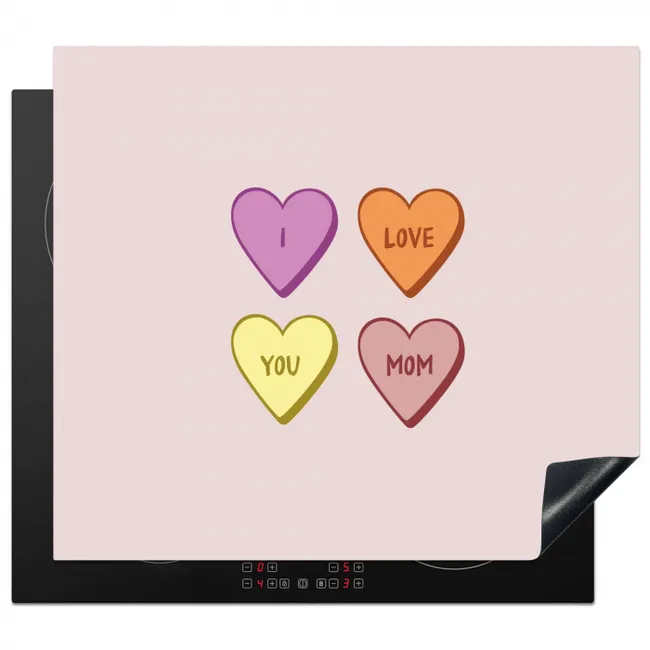 Protector de inducción - Corazones - Pastel - Amor - Madre