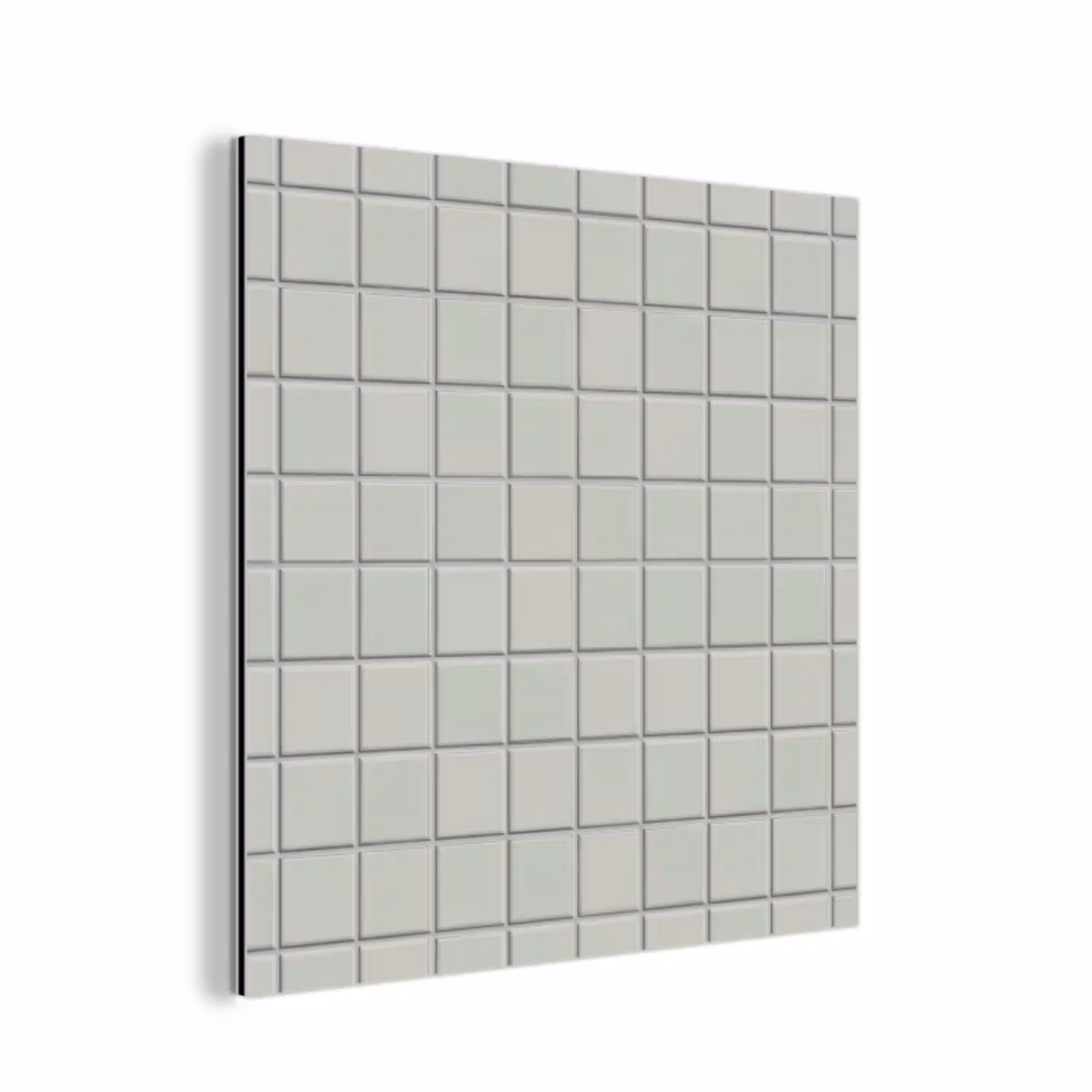 Tegel - Patroon - Lichtgroen aluminium wit klein 46 -3d