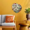 Kolibrie - Vintage - Ernst Haeckel - Vogels Wandcirkel Organisch Forex 3mm klein -sfeer4