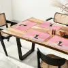 Beker - Rietje - Minimalistisch - Groen Placemat vinyl groot -zzsfeer4_Kitchenyeah-website