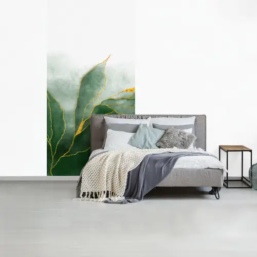 Marmer - Groen - Luxe - Goud - Marmerlook fotobehang vinyl groot -slaapkamer
