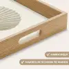 Schelp - Minimalistisch - Wit Dienblad Rechthoek middel -USP_HandgreepNL