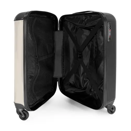 Beige ruimtebeer zweeft tussen sterren NBS - Handbagage koffer - Volwassenen Unisex middel -binnenkant