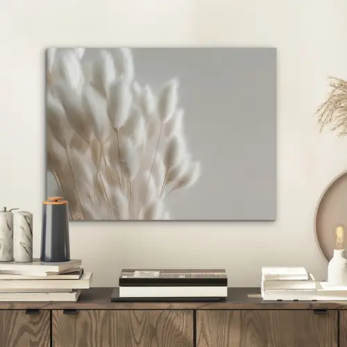 Pluimen - Beige - Minimalistisch PET vilt klein -sfeer1