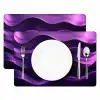 Golven - Abstract - Paars Placemat vinyl groot -zzsfeer2_Kitchenyeah-website