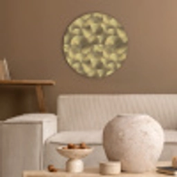 Modern - Cirkel - Goud Akoestische PET Vilt - Rond klein 838 -sfeer1