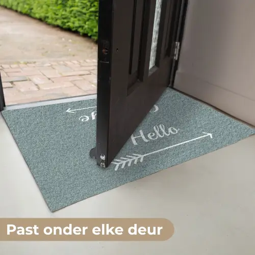 Quote  - Blauwgrijs Deurmat klein -USP_NL