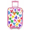 Gekleurde hartjes Kinderkoffer - Roze klein -zz3dotto