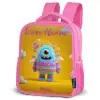 Snoep - Monster - Regenboog Kinderrugzak - Roze middel -schuin