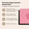 Tekst - Rood - Moederdag Inductie beschermer vinyl 3mm middel -zzzzzzusp-haakje_FR