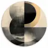 Cirkels - Schaduw - Abstract Wandcirkel plexiglas klein -3d