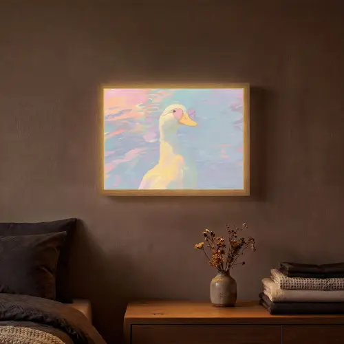 Eend - Zonnebril - Water Light Box met batterij (Wandlamp) middel -sfeer4