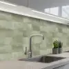 Vlakken - Rustiek - Groen keuken achterwand 2 middel 871 -3d_schuin