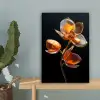 Bloem - Orchidee - Oranje canvas 2cm klein -sfeer4