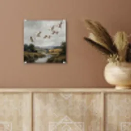 Eenden - Rivier - Landschap - Vlucht - Nostalgisch plexiglas 5mm klein -sfeer5