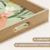 Glazen - Proosten - Bladeren - Groen Dienblad Rechthoek middel -USP_HandgreepNL