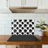 Bladeren - Modern - Symmetrie keuken achterwand spatscherm klein 900 -sfeer2
