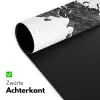 Wereldkaart - Quote - Zwart - Wit Muismat XXL klein -sfeer2