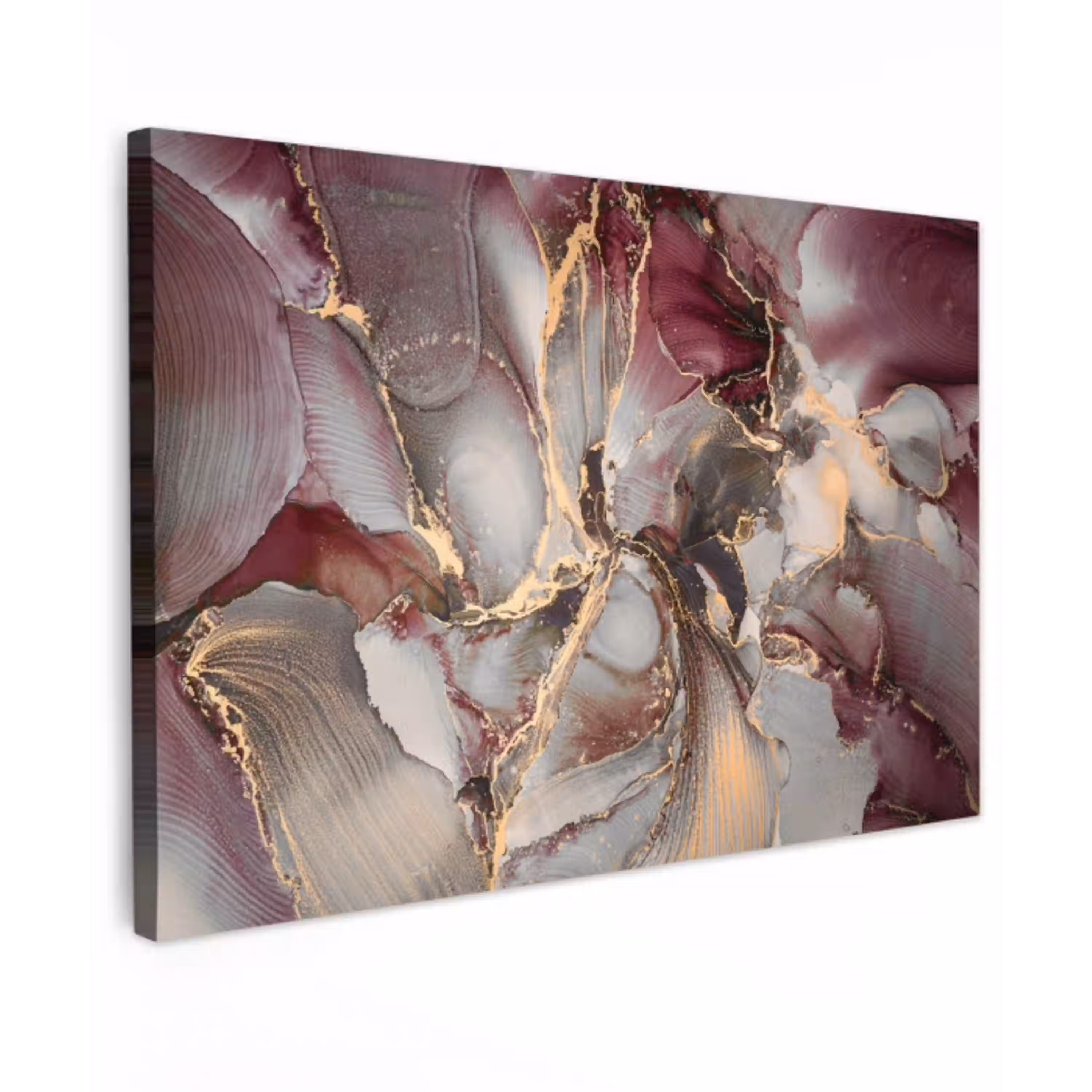 Goud - Marmer - Paars canvas 2cm klein -z3d