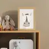 Neushoorn - Wilde dieren - Pastel kleuren Light Box met kabel klein -sfeer2_kind