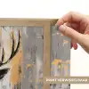 Abstract - Hert - Gewei - Goud Light Box met batterij (Wandlamp) middel -USP_websiteprintNL