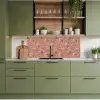 Botanisch - Bloemen - Roze keuken achterwand 2 middel 871 -sfeer3